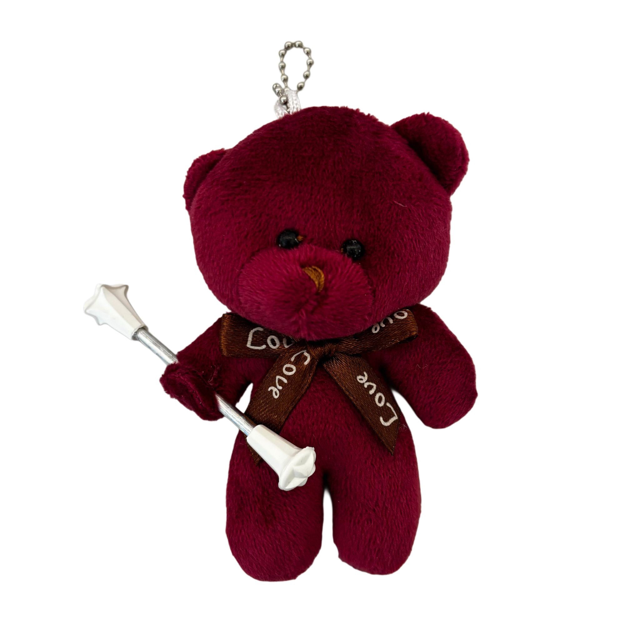 Peluche Baton Twirling Ours Amarante
